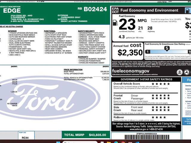 Certified 2024 Ford Edge SEL w/ Convenience Package AWD/4WD image 4