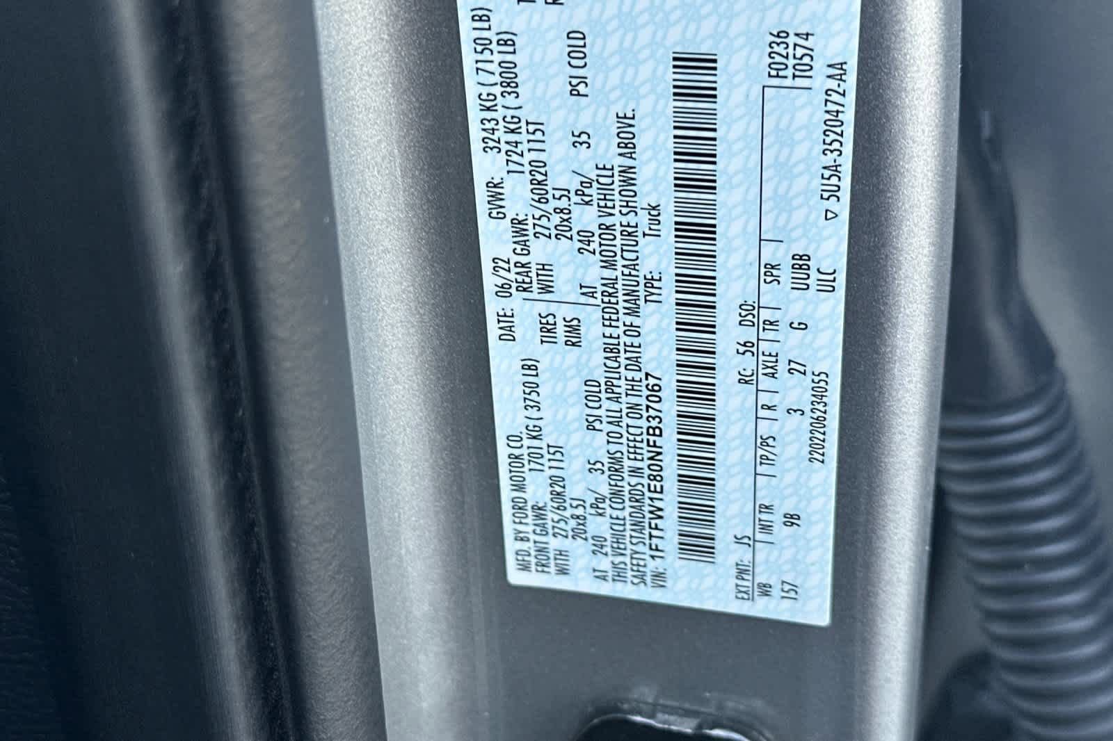 Certified 2022 Ford F150 Platinum w/ Bed Utility Package image 30