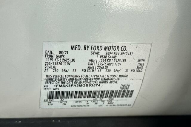 Certified 2021 Ford Explorer Limited w/ Equipment Group 301A AWD/4WD image 30