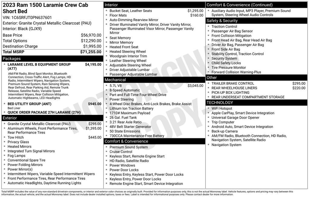 Used 2023 RAM 1500 Laramie image 35