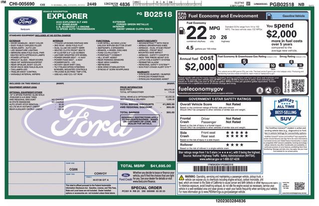 Certified 2023 Ford Explorer XLT image 38