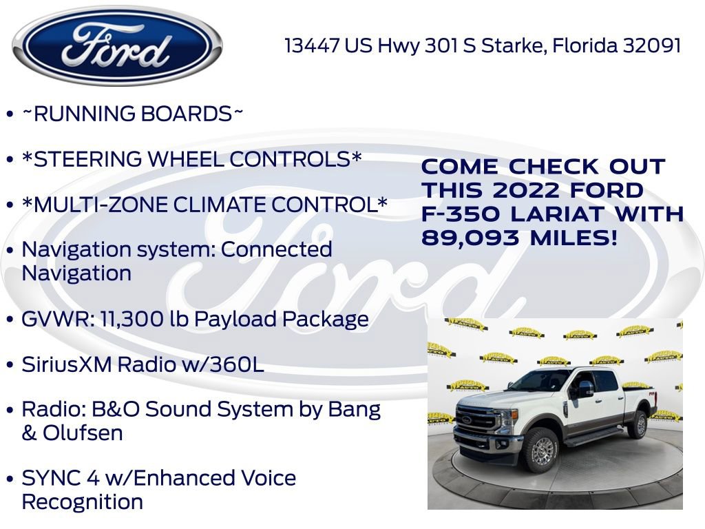 Certified 2022 Ford F350 Lariat w/ Chrome Package AWD/4WD image 17