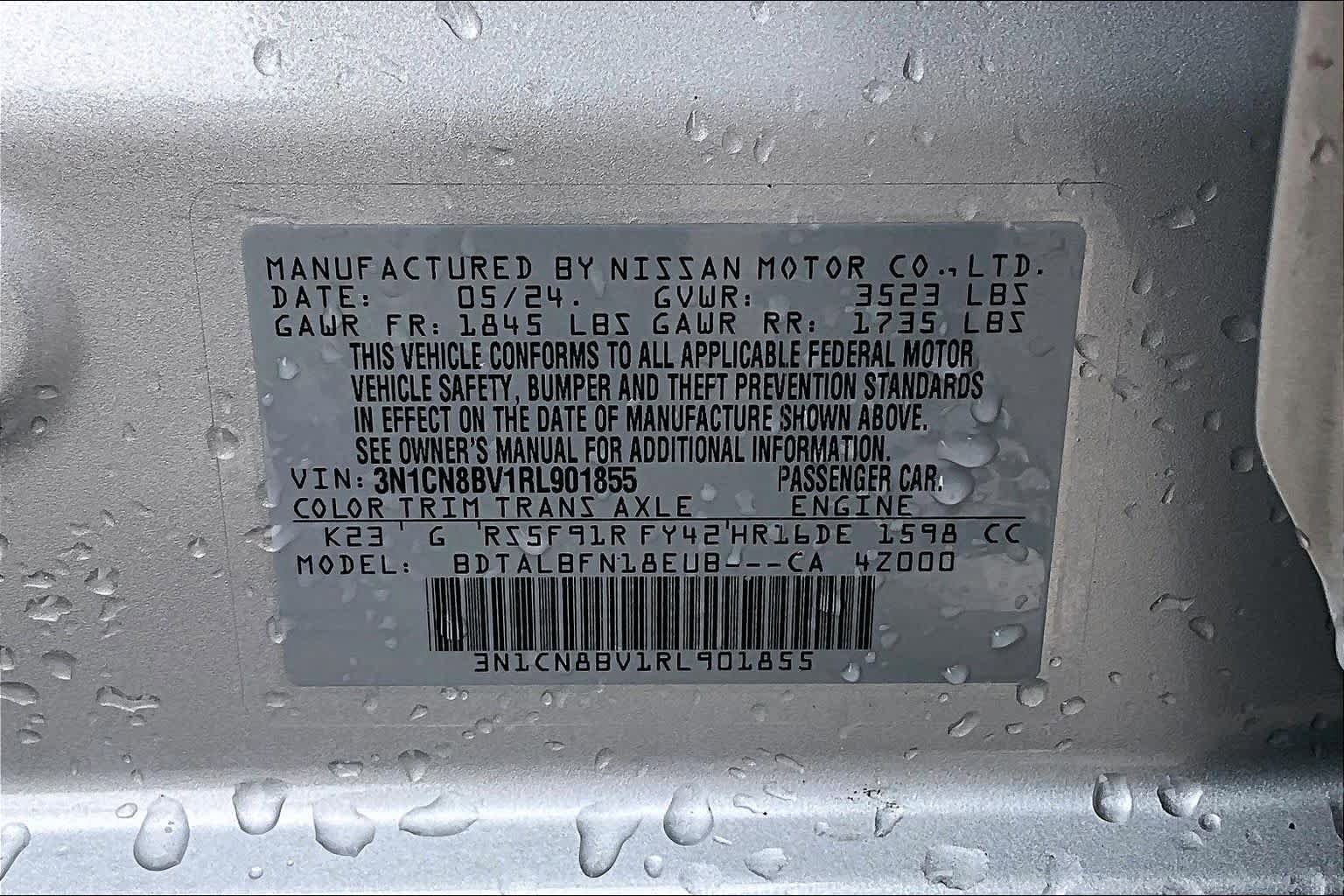 Used 2024 Nissan Versa S FWD image 37