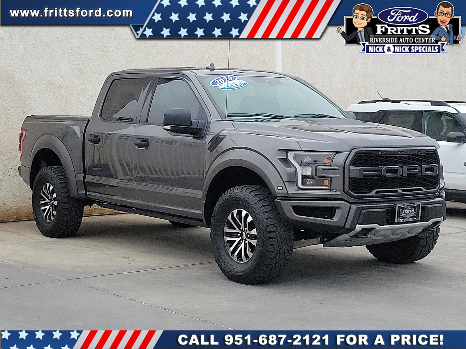 Certified 2020 Ford F150 Raptor w/ Equipment Group 801A Mid image 3