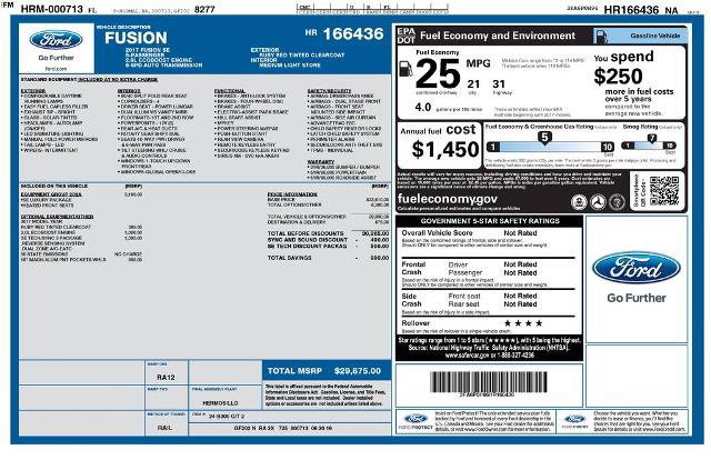 Certified 2017 Ford Fusion SE w/ Fusion SE Technology Package FWD image 8