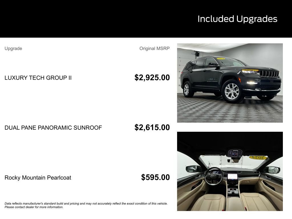 Used 2024 Jeep Grand Cherokee L Limited w/ Luxury Tech Group II image 2