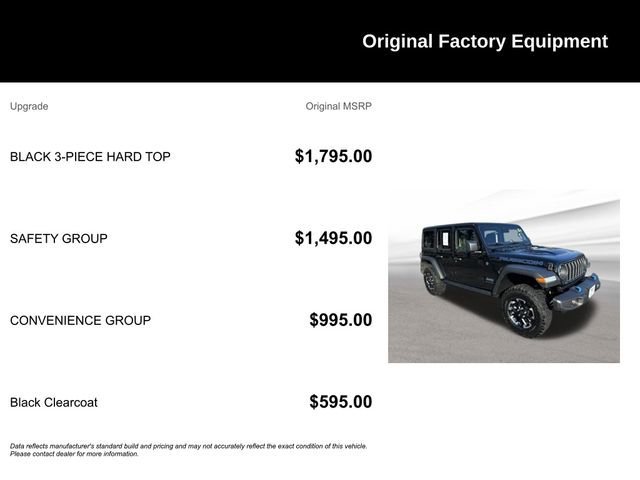 Used 2025 Jeep Wrangler Unlimited Rubicon 4xe w/ Safety Group image 12