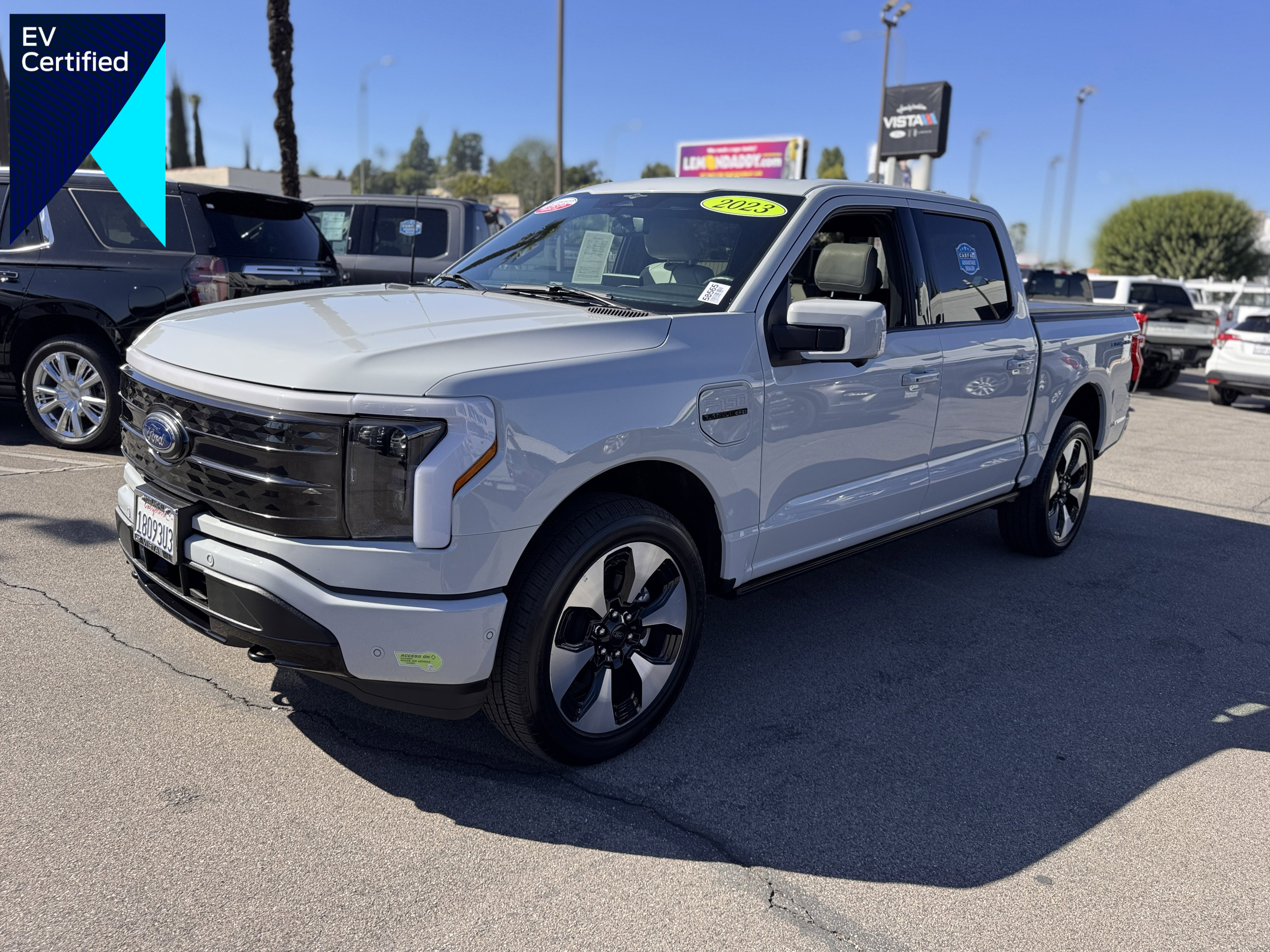 Certified 2023 Ford F150 Lightning Platinum