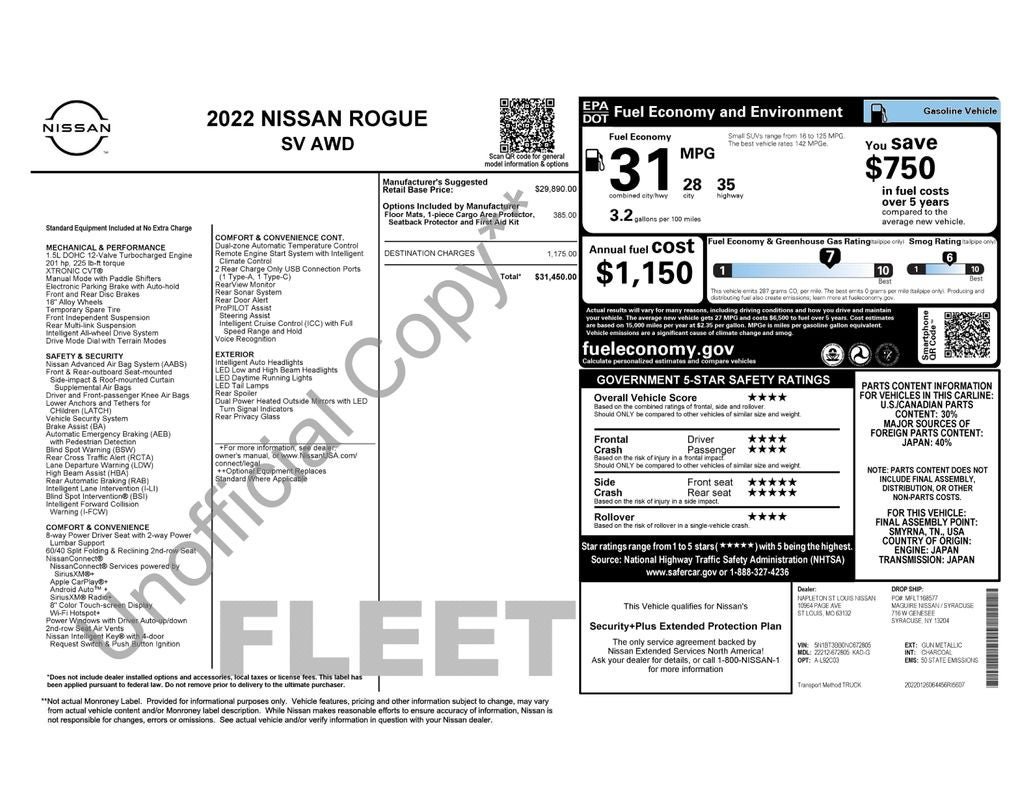Used 2022 Nissan Rogue SV AWD/4WD image 36
