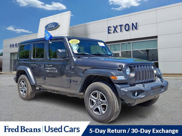 Used 2021 Jeep Wrangler Unlimited Sport w/ Sun And Sound Package AWD/4WD image 1