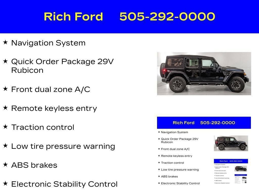 Used 2023 Jeep Wrangler Unlimited Rubicon 4xe AWD/4WD image 14