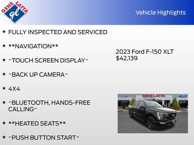 Certified 2023 Ford F150 XLT w/ Equipment Group 302A High image 31