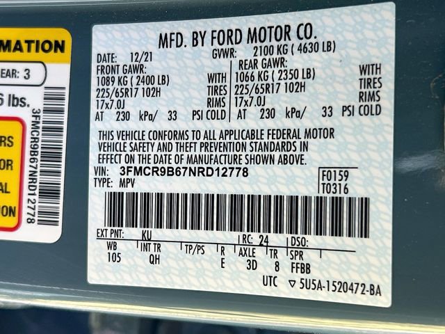 Certified 2022 Ford Bronco Sport Big Bend AWD/4WD image 33