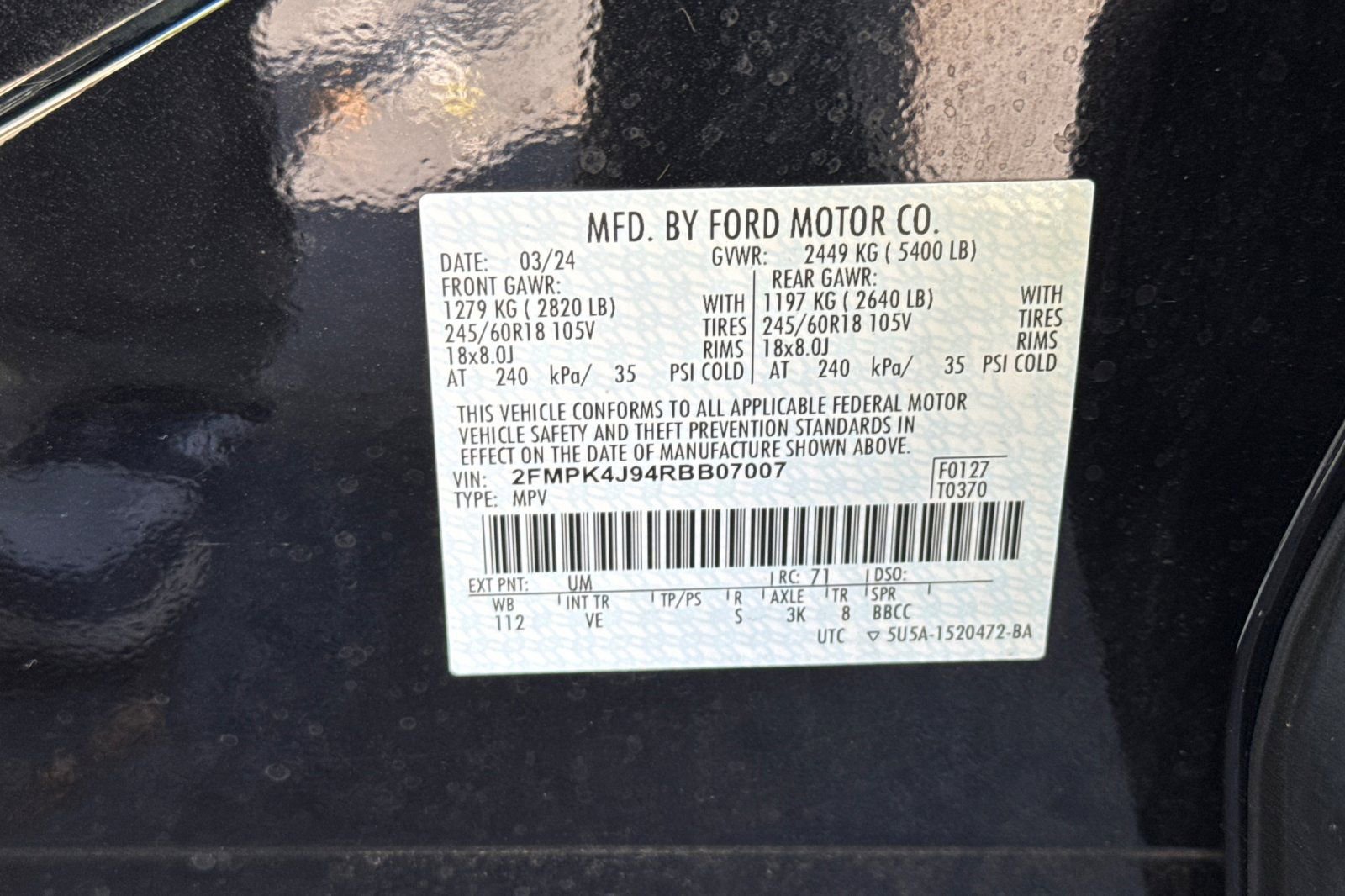 Certified 2024 Ford Edge SEL w/ Convenience Package AWD/4WD image 29