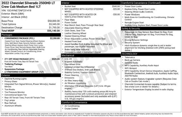 Used 2022 Chevrolet Silverado 2500 LT w/ Convenience Package AWD/4WD image 27