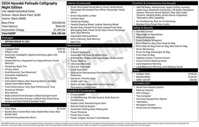 Used 2024 Hyundai Palisade Calligraphy AWD/4WD image 36