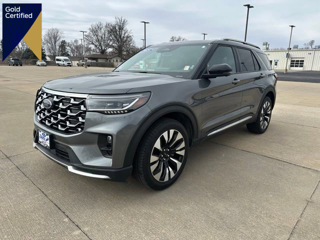 Certified 2025 Ford Explorer Platinum w/ LUX Leather Package