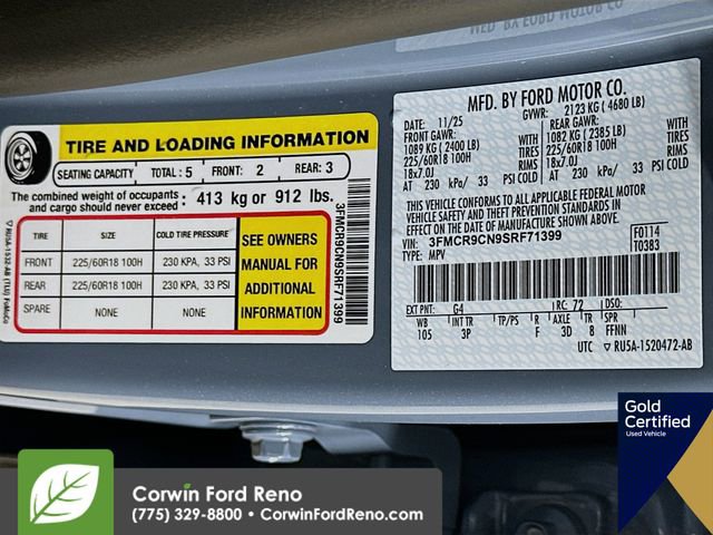 Certified 2025 Ford Bronco Sport Outer Banks w/ Outer Banks Tech Package+ image 36