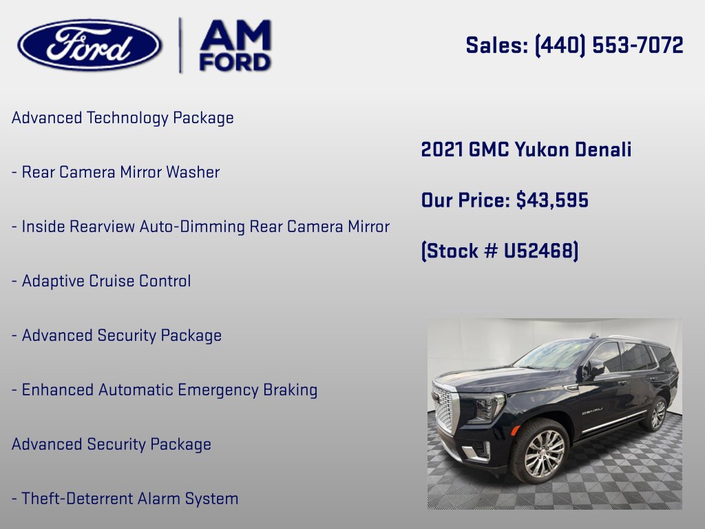 Used 2021 GMC Yukon Denali w/ Denali Premium Package AWD/4WD image 24