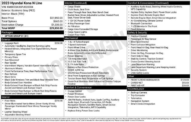 Used 2023 Hyundai Kona N Line FWD image 5
