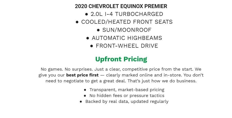 Used 2020 Chevrolet Equinox Premier image 2