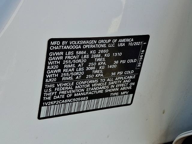 Used 2022 Volkswagen Atlas SE AWD/4WD image 28