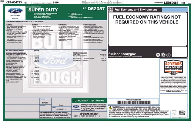 Certified 2020 Ford F350 XL w/ STX Appearance Package AWD/4WD image 14
