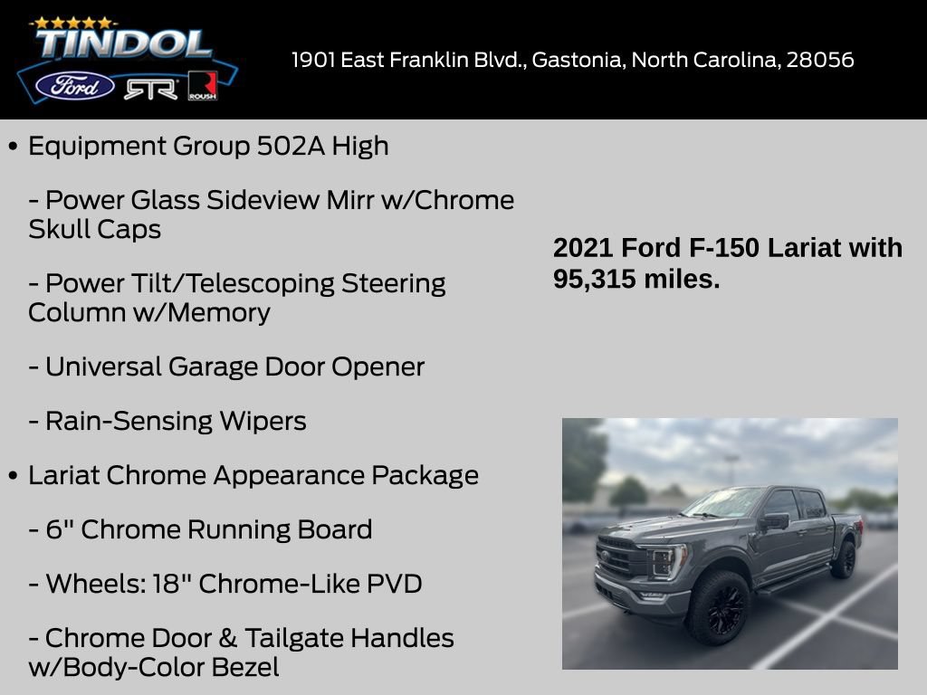Certified 2021 Ford F150 Lariat w/ Equipment Group 502A High AWD/4WD image 18