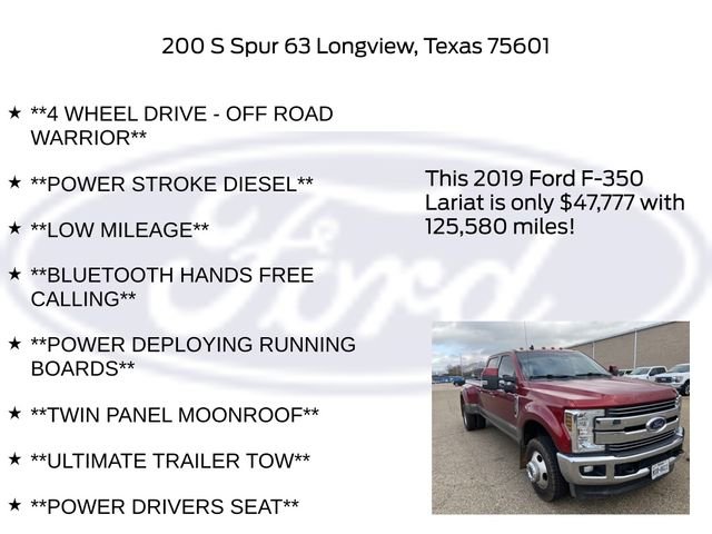 Certified 2019 Ford F350 Lariat w/ Lariat Ultimate Package image 30