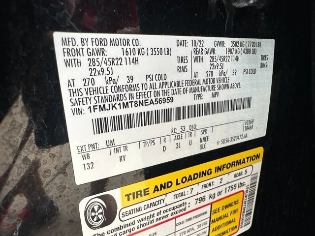 Certified 2022 Ford Expedition Max Platinum AWD/4WD image 11