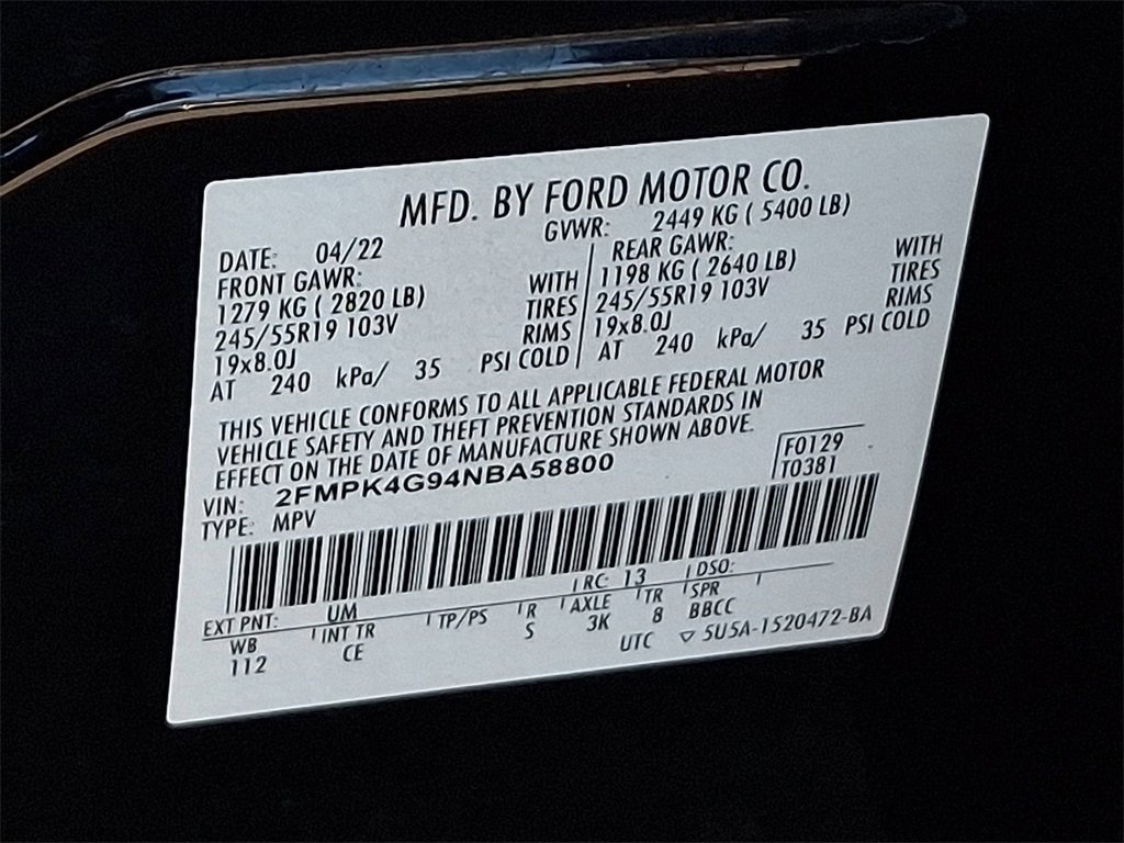 Certified 2022 Ford Edge SE w/ Black Appearance Package image 27