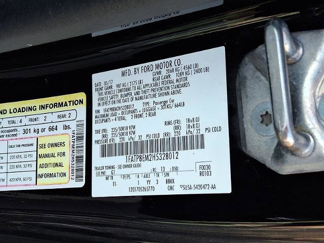 Certified 2017 Ford Mustang V6 w/ Equipment Group 051A image 27