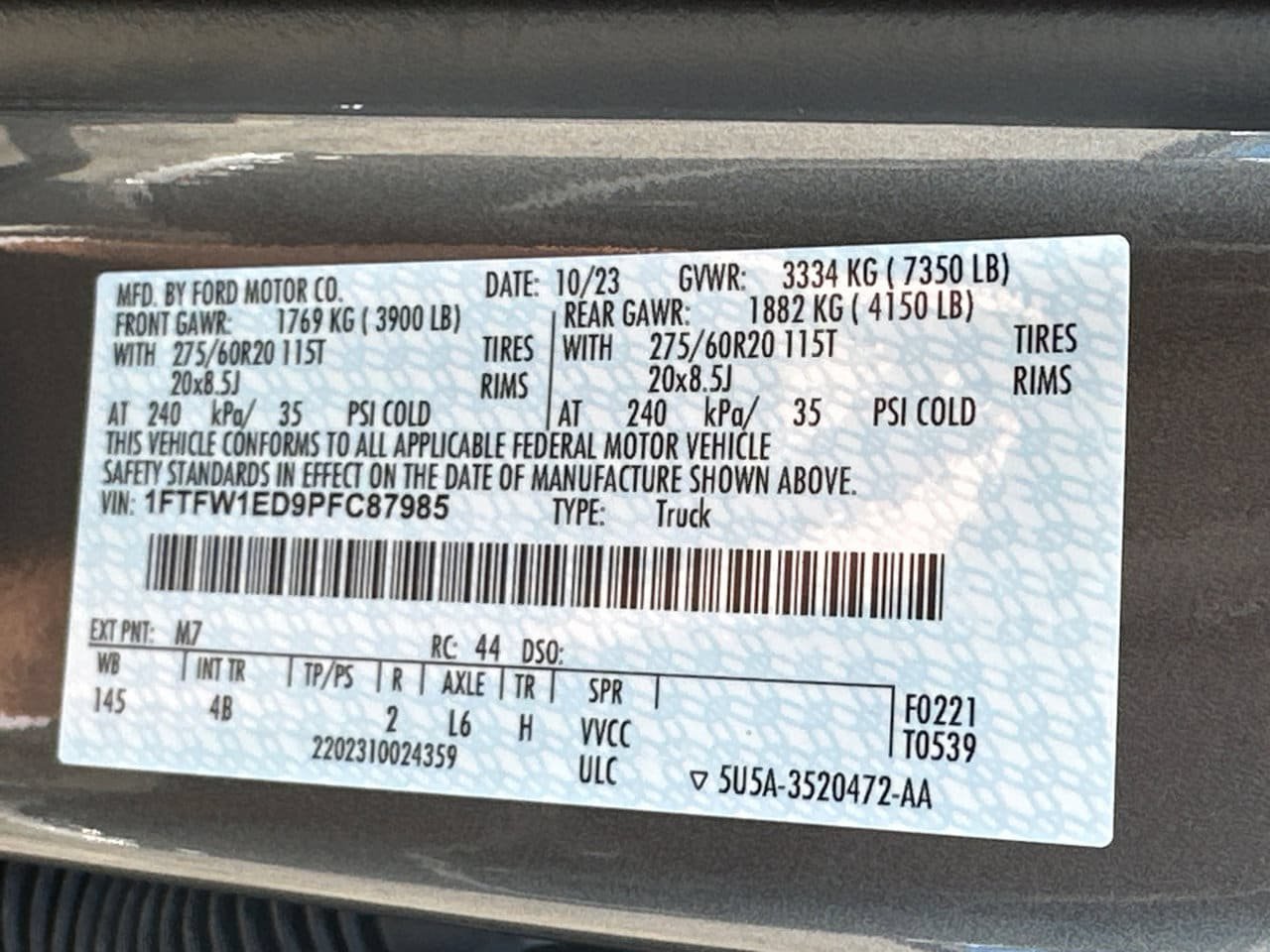 Certified 2023 Ford F150 XLT w/ Equipment Group 302A High AWD/4WD image 34