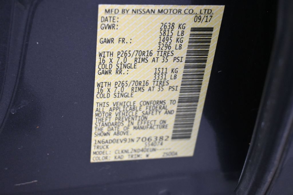 Used 2018 Nissan Frontier SV AWD/4WD image 16