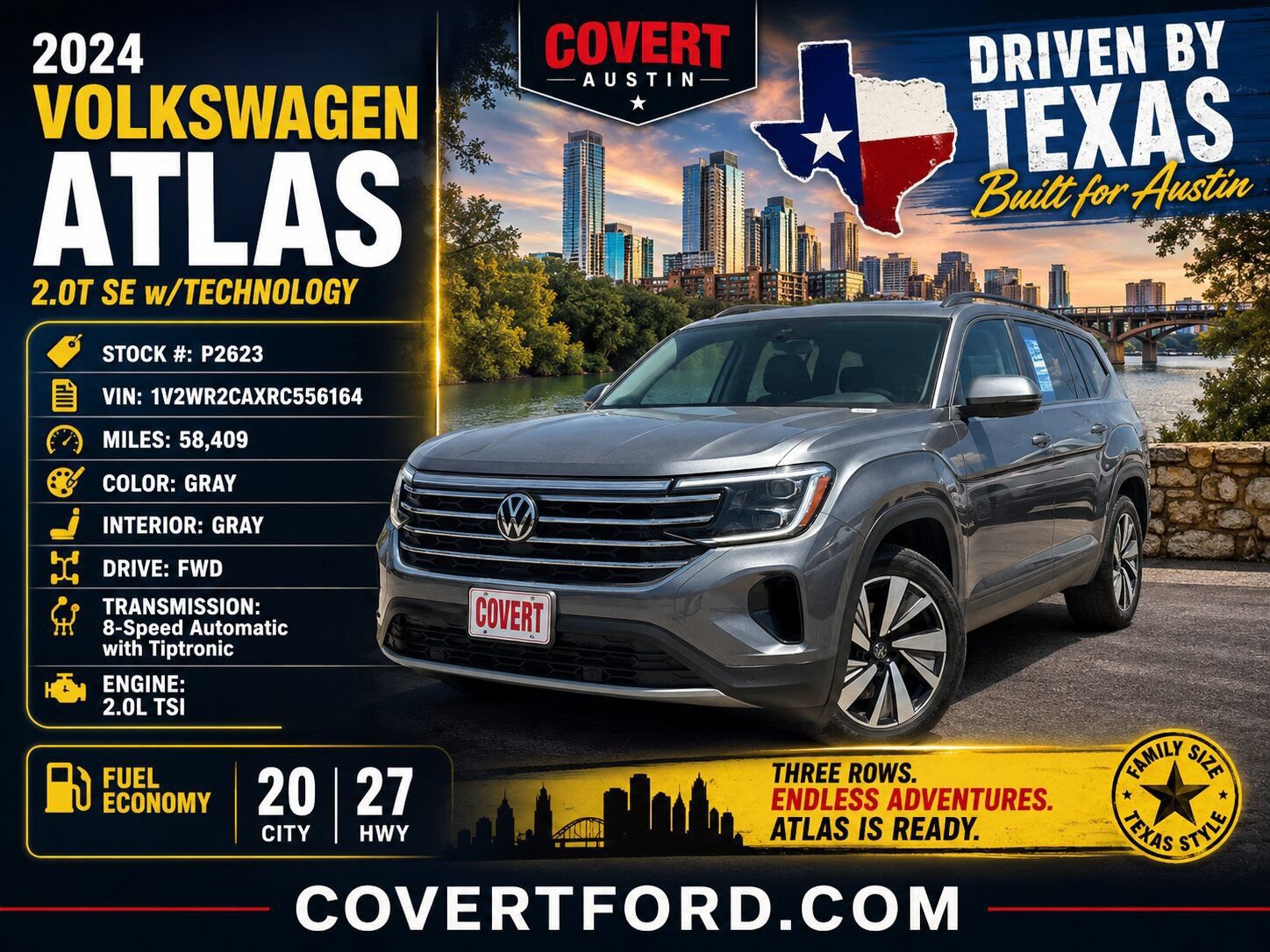 Used 2024 Volkswagen Atlas SE