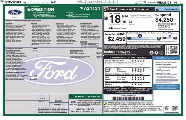 Certified 2023 Ford Expedition Limited AWD/4WD image 5