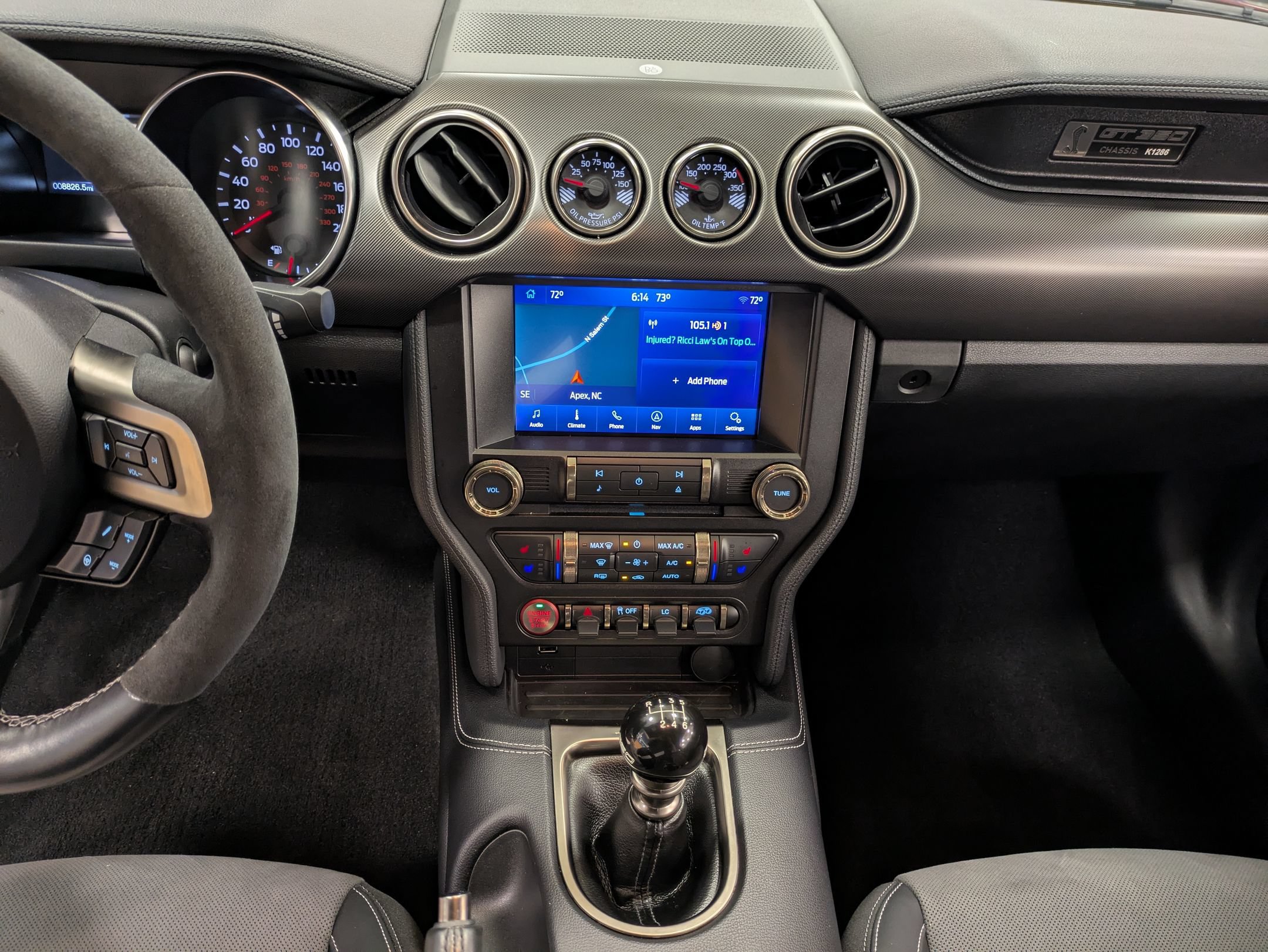 Certified 2019 Ford Mustang Shelby GT350 w/ Technology Package RWD image 21