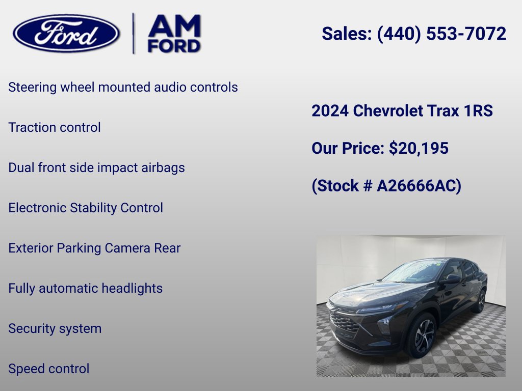 Used 2024 Chevrolet Trax RS FWD image 12