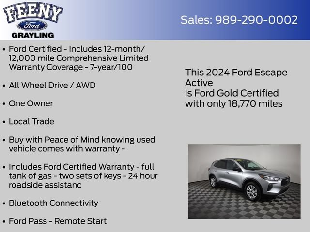 Certified 2024 Ford Escape Active AWD/4WD video 5