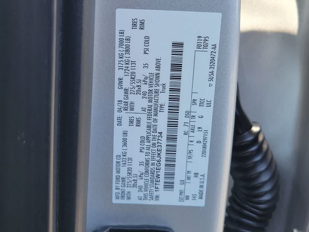 Certified 2018 Ford F150 Lariat w/ Equipment Group 502A Luxury AWD/4WD image 17