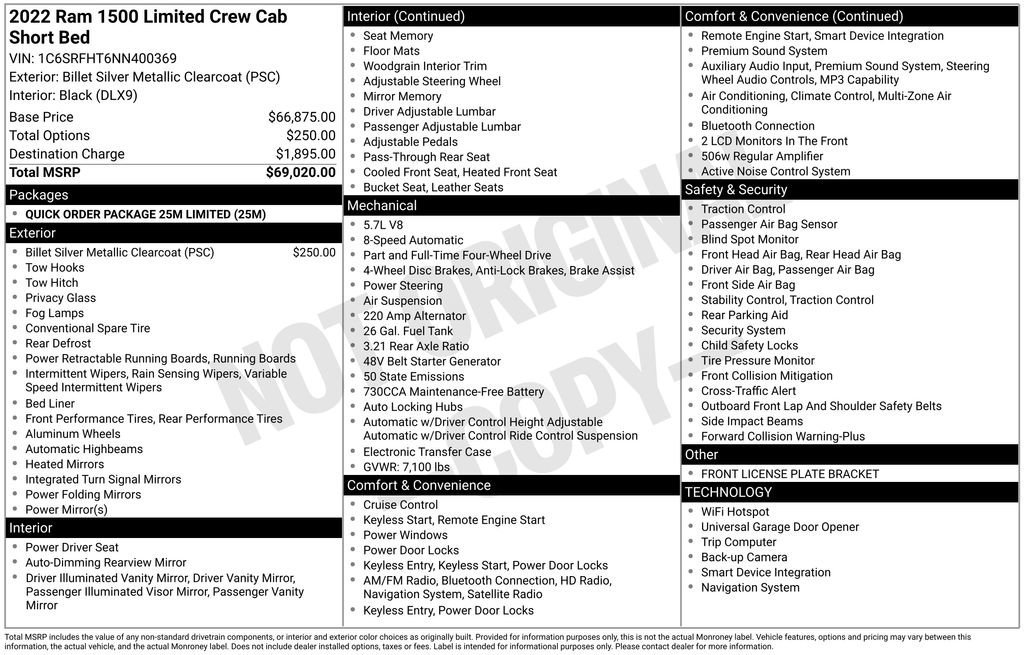 Used 2022 RAM 1500 Limited image 10