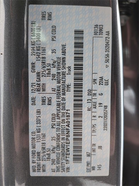 Certified 2022 Ford F150 XL w/ STX Appearance Package image 22