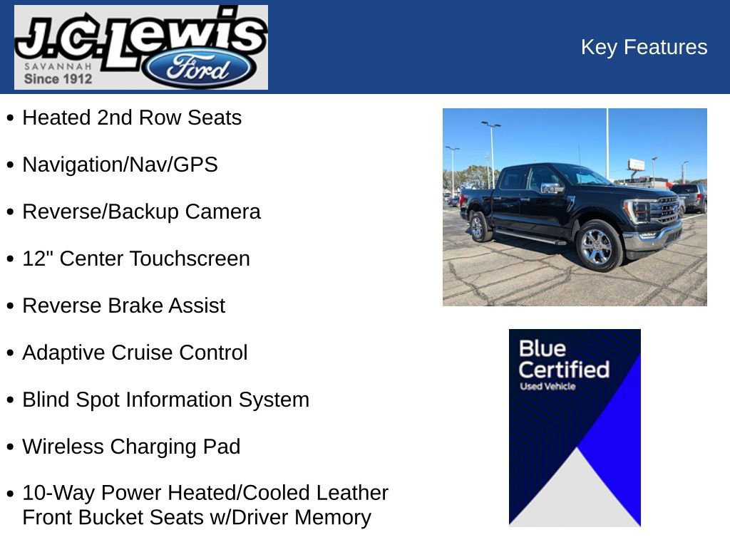 Certified 2023 Ford F150 Lariat w/ Equipment Group 502A High image 34