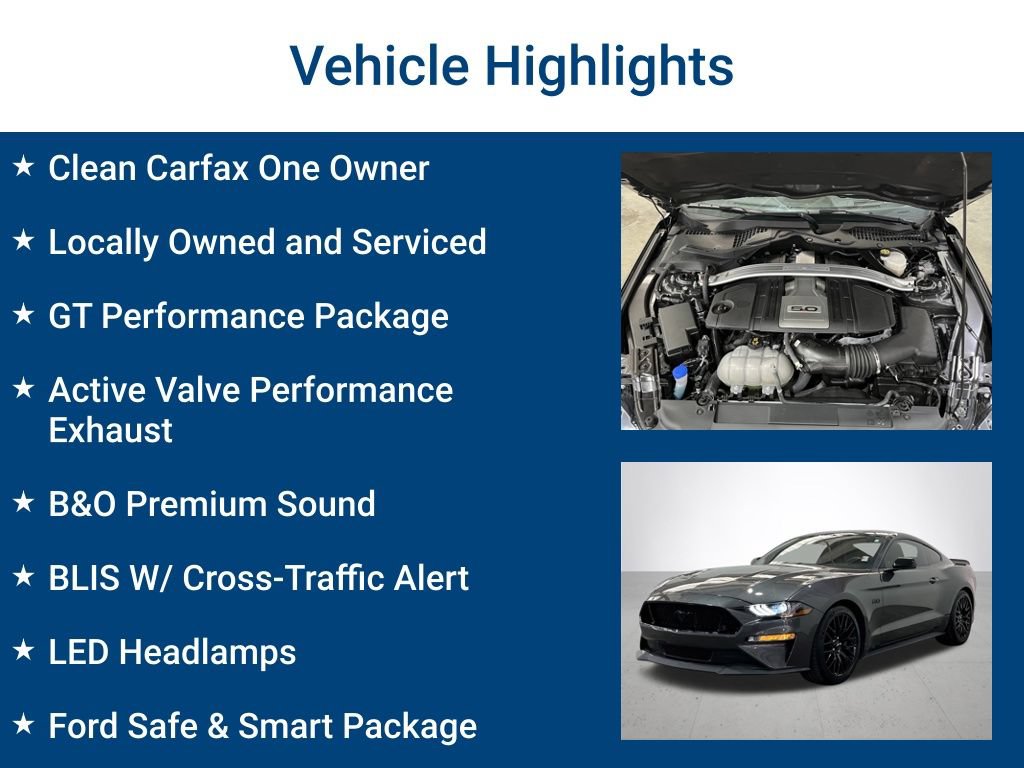Certified 2020 Ford Mustang GT Premium w/ GT Performance Package RWD image 3