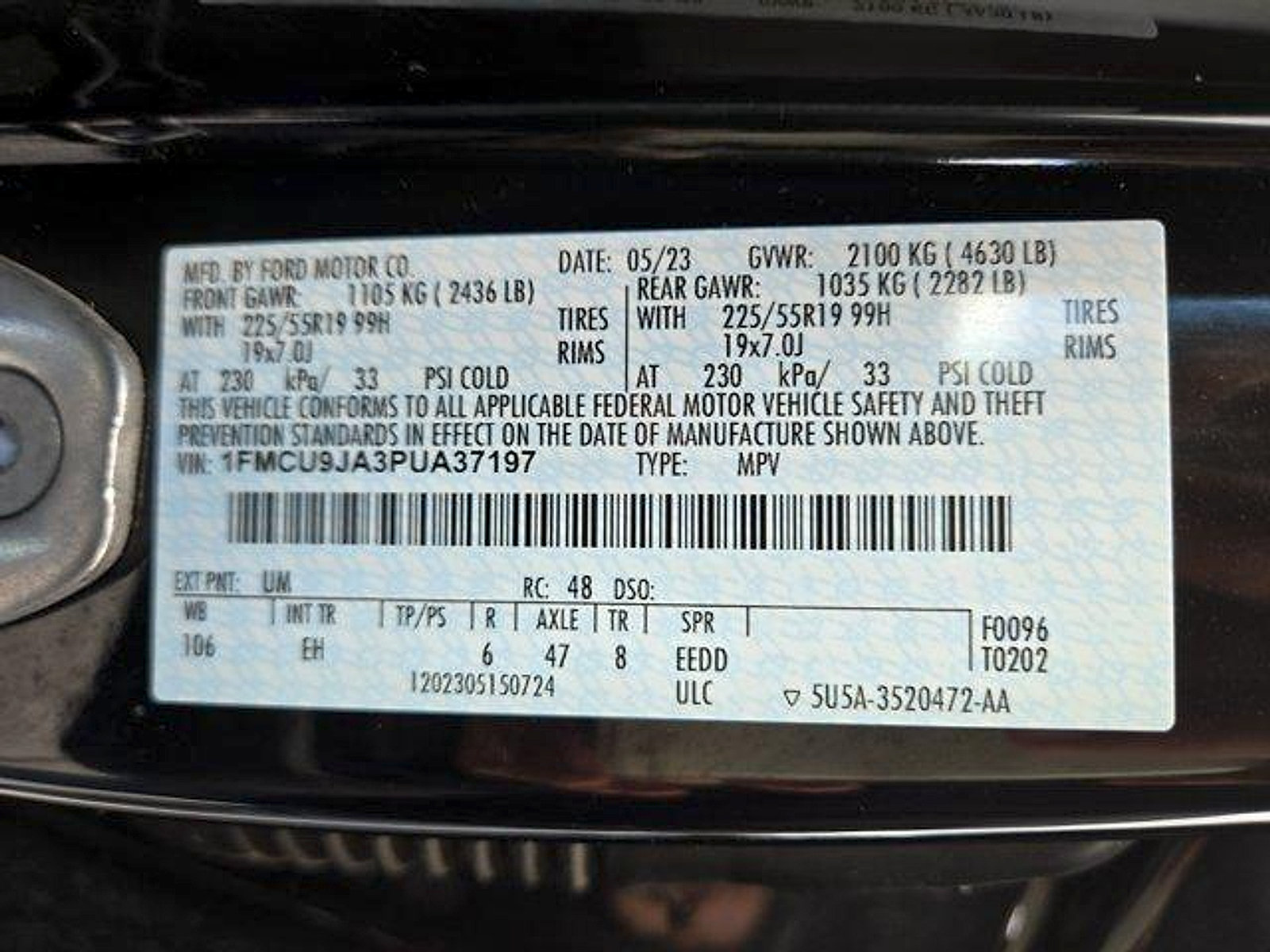 Certified 2023 Ford Escape Platinum AWD/4WD image 27