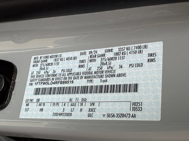 Certified 2024 Ford F150 Lariat w/ Tow/Haul Package image 36