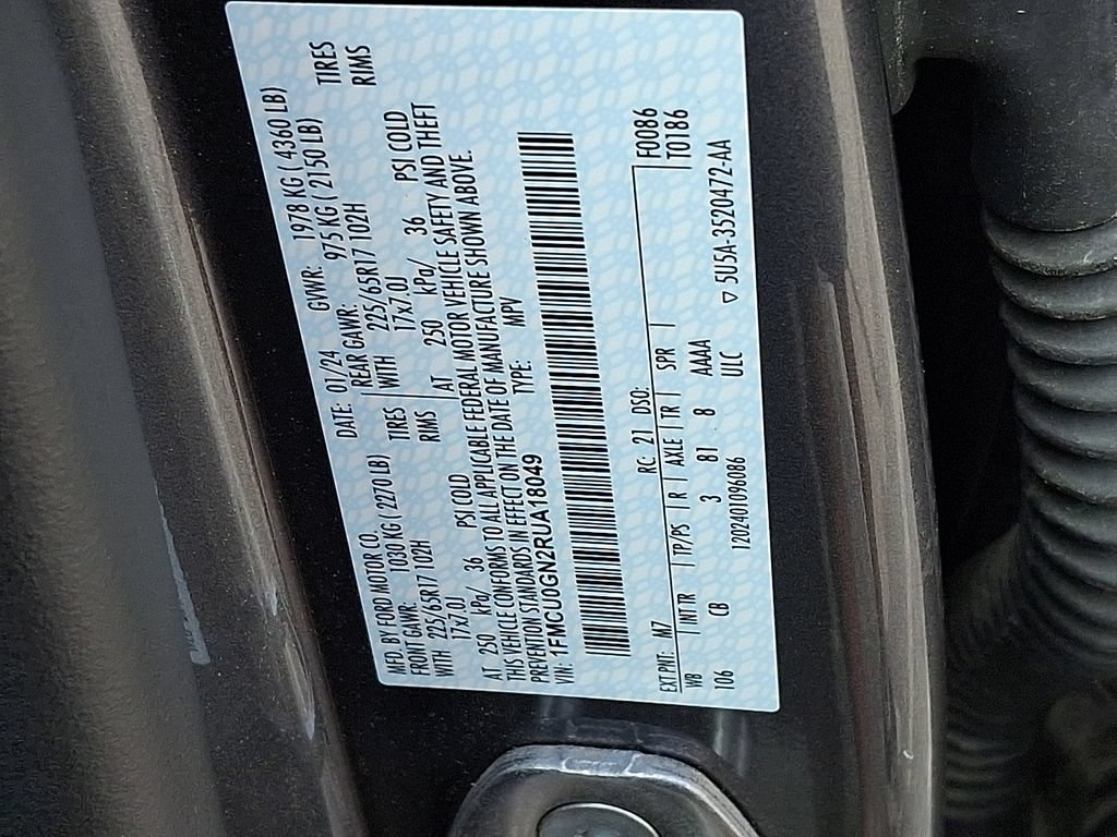 Certified 2024 Ford Escape Active FWD image 27