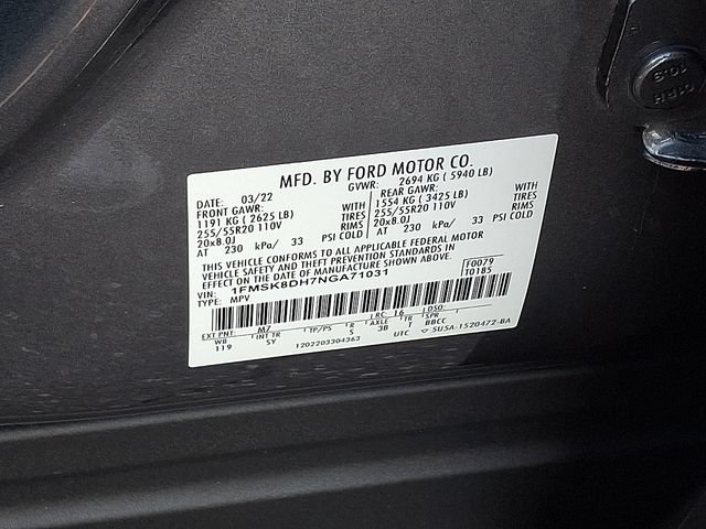Certified 2022 Ford Explorer XLT w/ Equipment Group 202A AWD/4WD image 27
