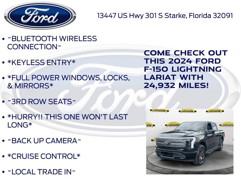 Certified 2024 Ford F150 Lightning Lariat AWD/4WD image 12