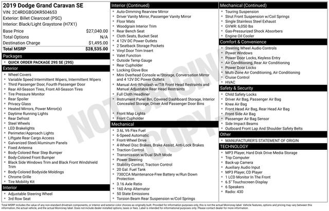 Used 2019 Dodge Grand Caravan SE FWD image 23